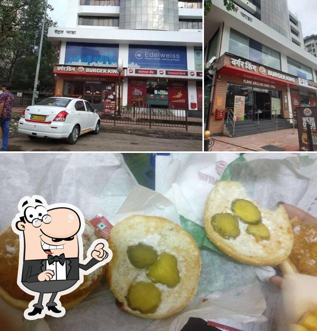 Check out the picture depicting exterior and food at Burger King