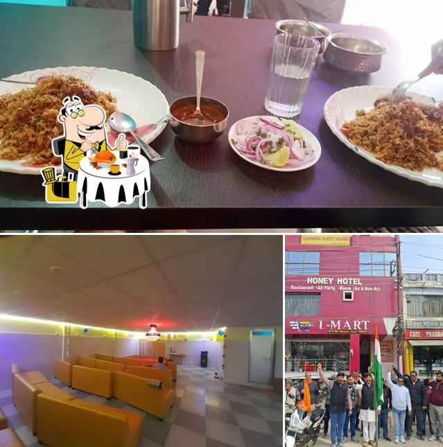 The image of Honey Hotel’s food and exterior