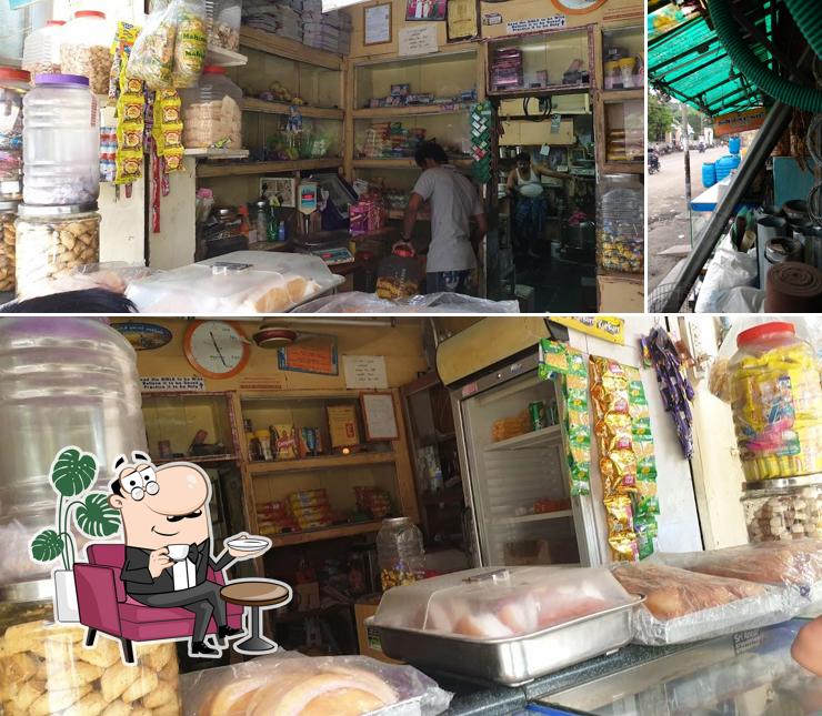 The interior of Dhanalakshmi Bakkery