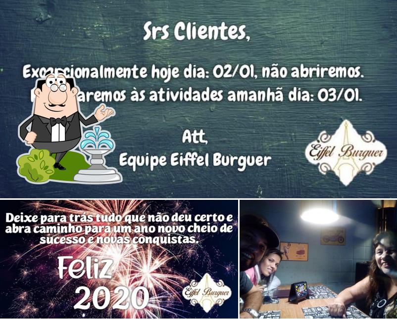 O exterior do Eiffel Burguer