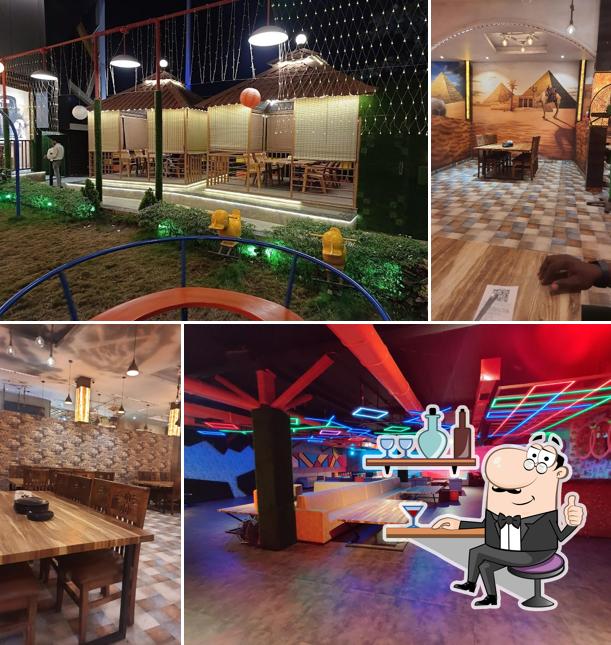 The interior of QASBA DHABA & RESTAURANT