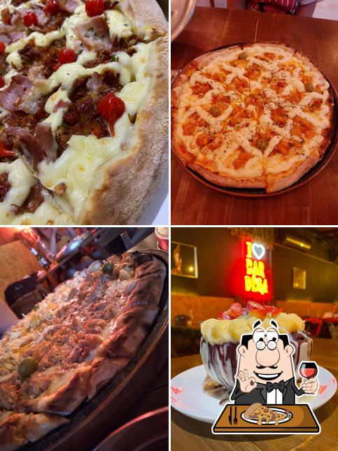 Experimente pizza no Bardega Lounge Pizzaria