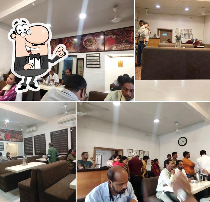 The interior of New Pawar Restaurant [NPR] Pure Veg Family Restaurant