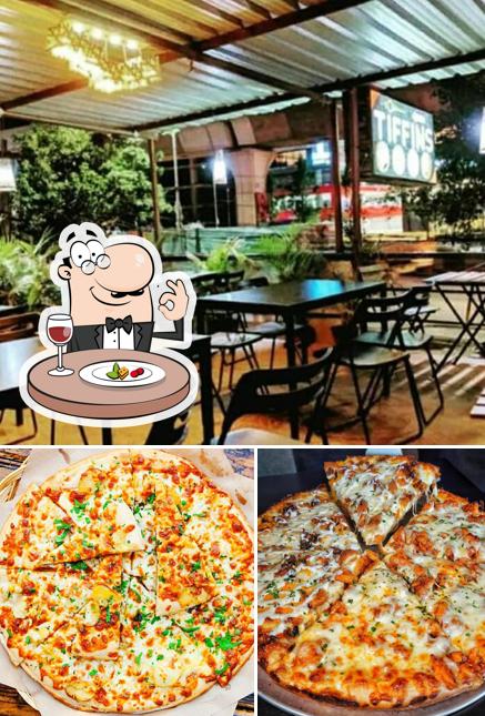 Among different things one can find food and interior at New Neapolitan Pizza