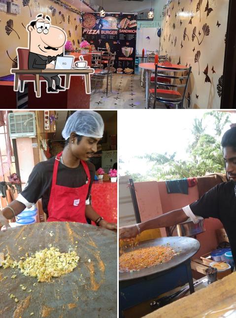 Check out how Spicy cafe and Samarth Bhangar pet chats looks inside