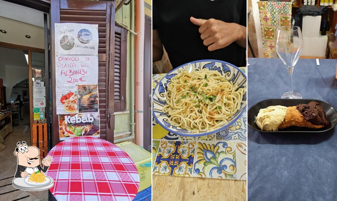 Spaghetti alla carbonara al Tipikó Natural Food bottega tipica siciliana