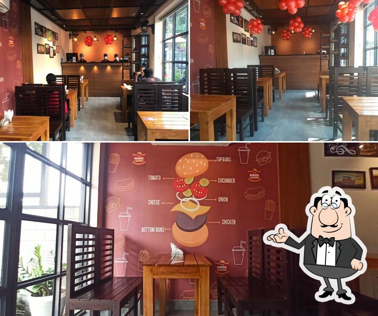 The interior of Burger Lounge