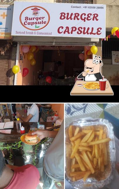 French fries at Burger Capsule