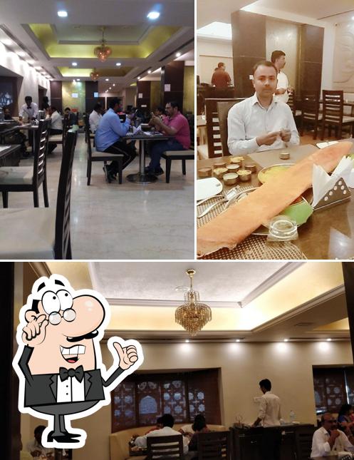 The interior of Aahar Fine Dining