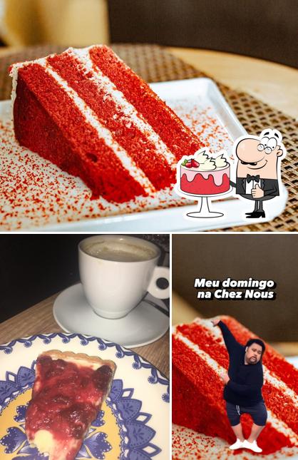 Bolo veludo vermelho em Chez Nous