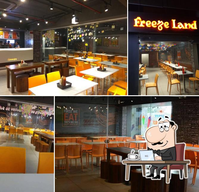 The interior of New Freeze Land Sindhu bhavan