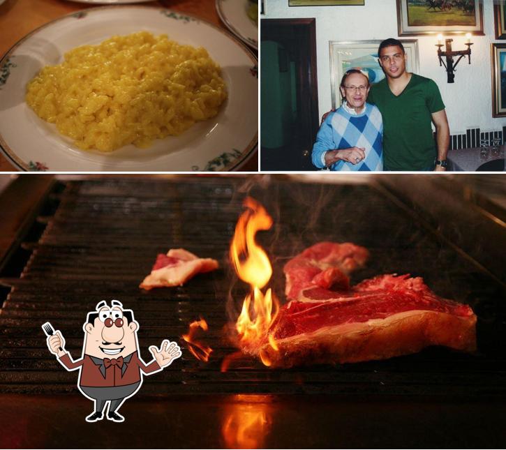 Tra le diverse cose da Osteria La Carbonella si possono trovare la cibo e interni