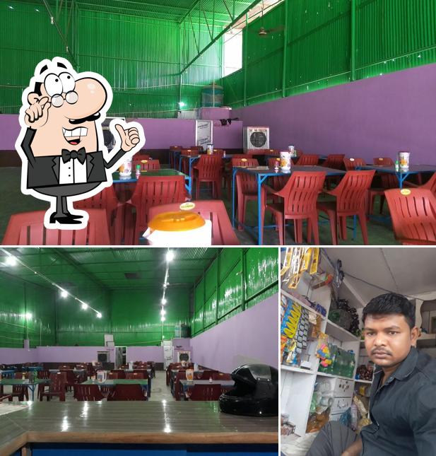 The interior of Bhaiya ji line hotel