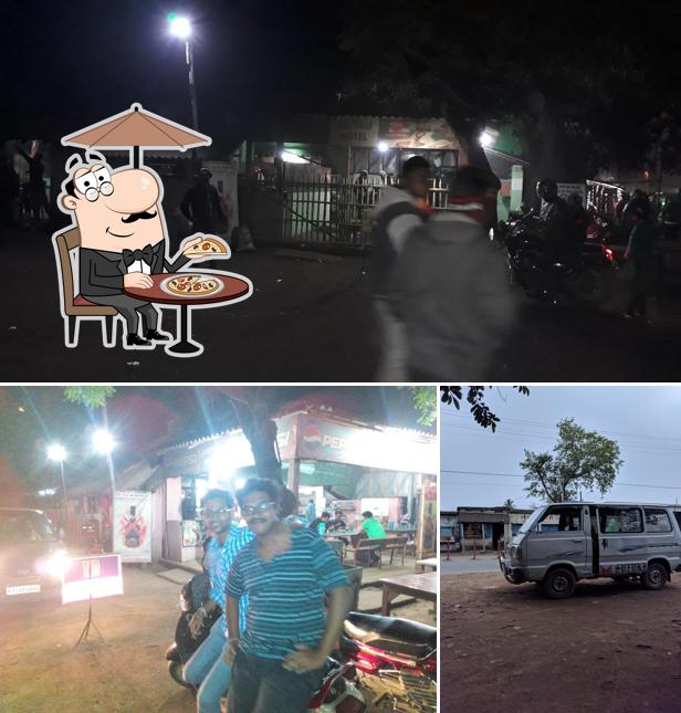 The exterior of Adi Satyam Dhaba