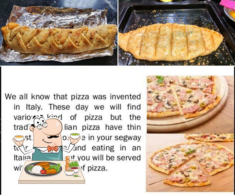 Food at Laughing Pizza