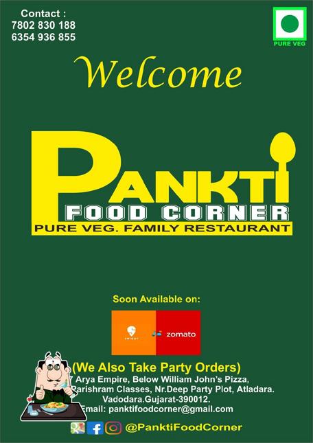 Pankti Food Corner is distinguished by food and interior