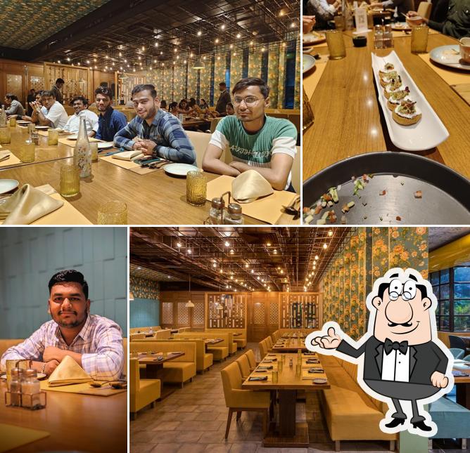 Take a seat at one of the tables at Seven By Poetry