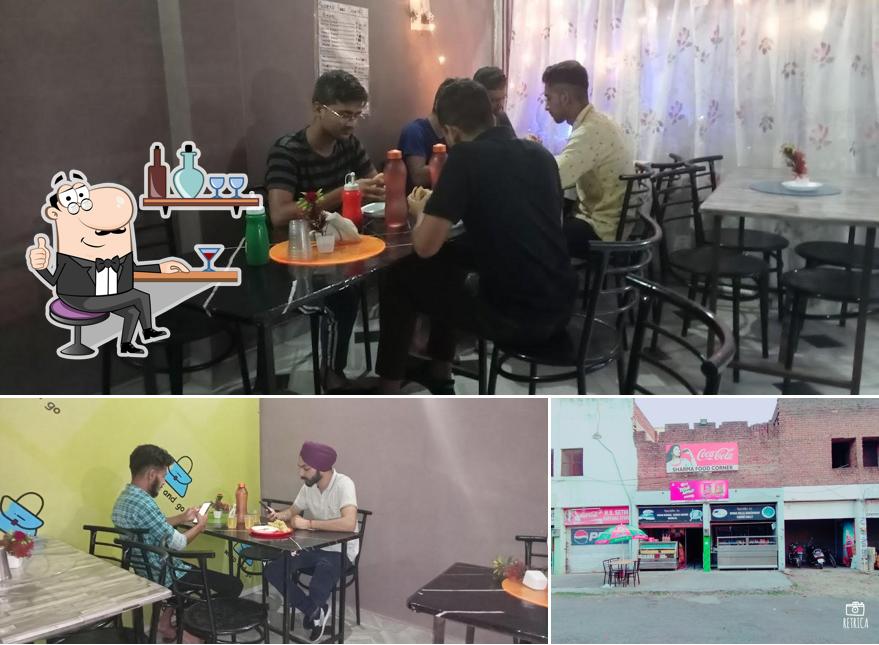 The interior of Sharma Food Court