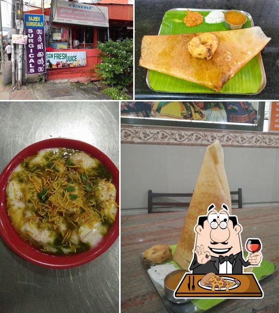 Order pizza at Sri Gavuri Nivas