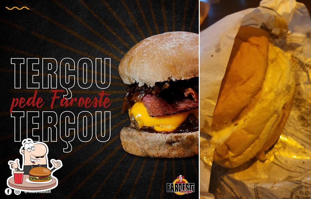 Peça um dos hambúrgueres servidos no Faroeste Burger - (Laranjeiras, RJ)
