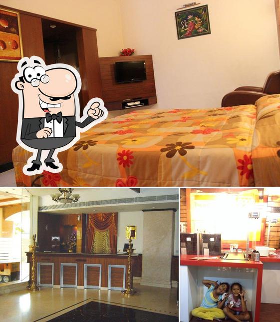 The interior of Hotel Chennai Deluxe
