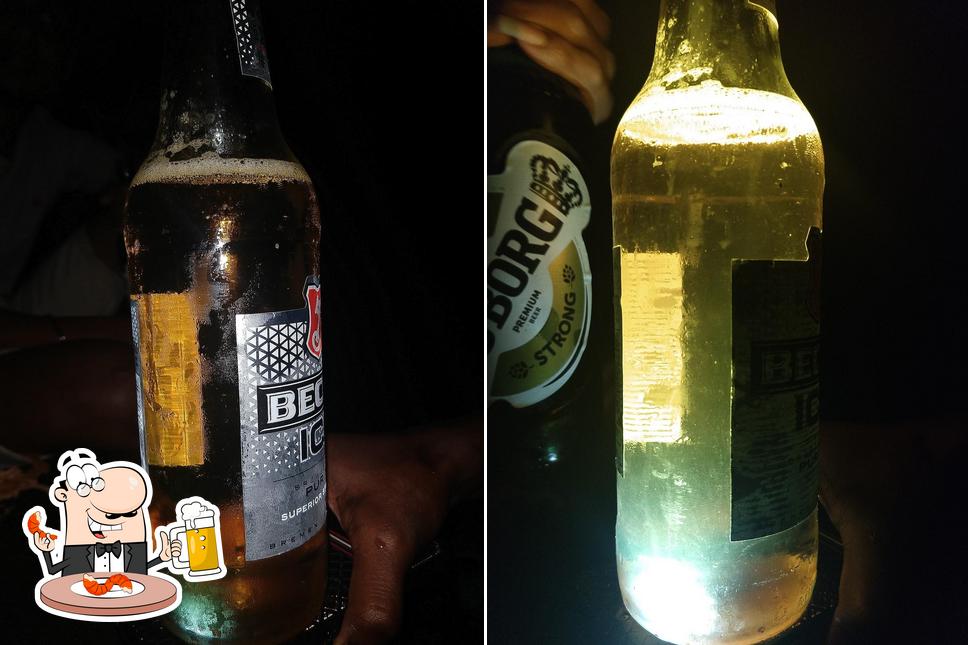 Order a glass of light or dark beer