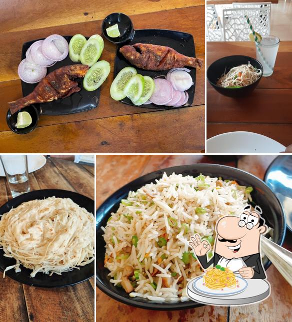 Spaghetti carbonara at Le Kitchen