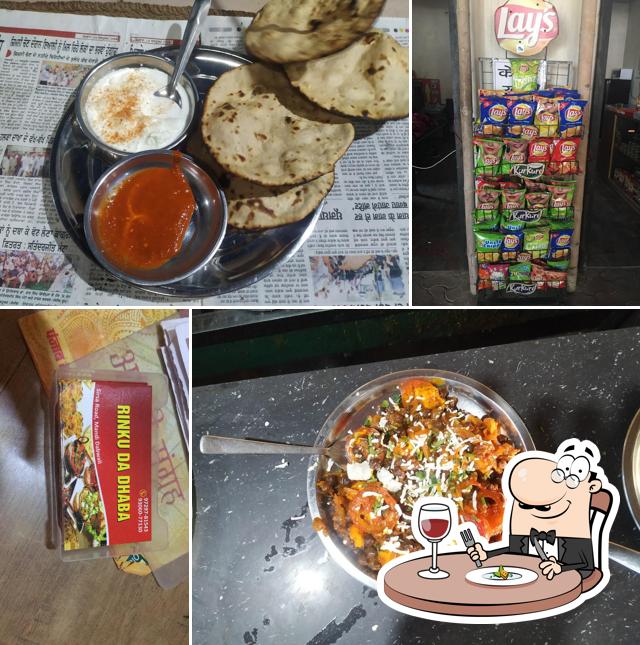 Food at Rinku da Dhaba