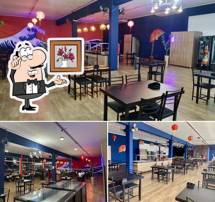 O interior do Satoshi sushi