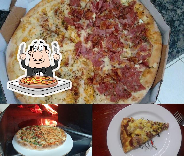No Pizzaria Por Do Sol, você pode conseguir pizza
