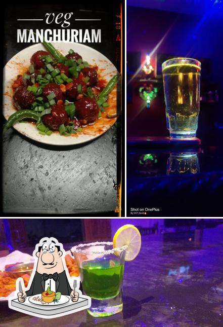 Meals at Hotel Raj Inn bar and restaurant