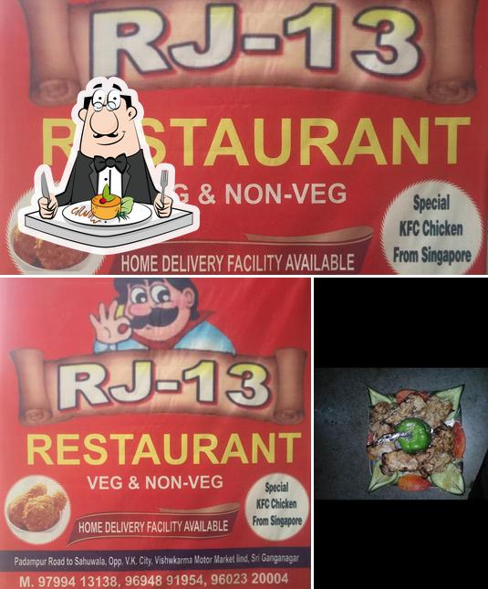 Food at RJ 13 Restaurant