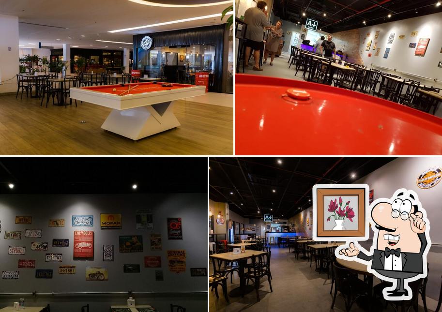 Veja imagens do interior do Garage burger beer