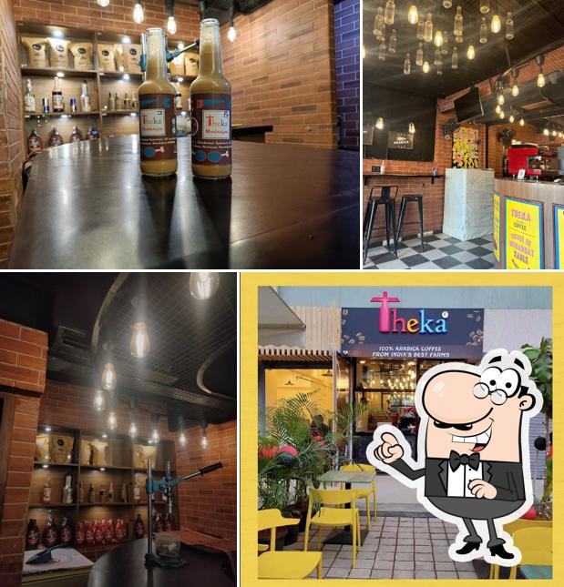 The interior of Theka Cafe Maninagar