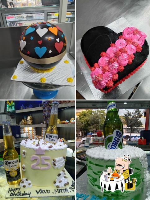 Among various things one can find food and drink at The Cake Art