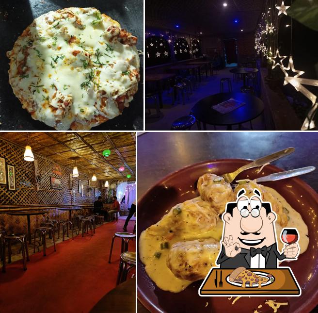 Pick pizza at Adda Cafe