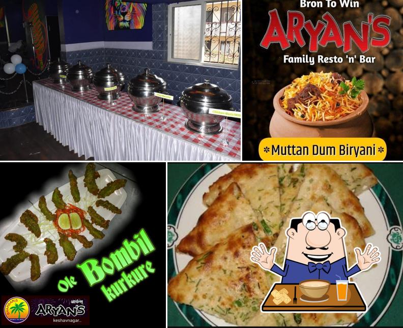 Food at Aryan's Family Restaurant & Bar