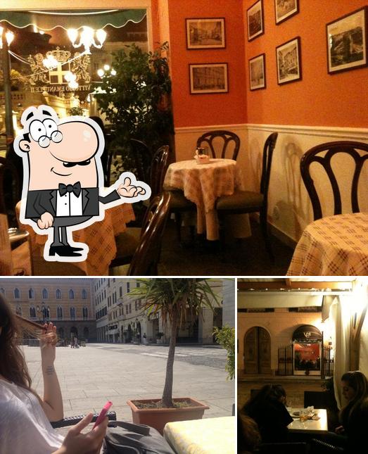Tra le varie cose da Caffe' Vittorio Emanuele II Gourmet and Drink si possono trovare la interni e cibo