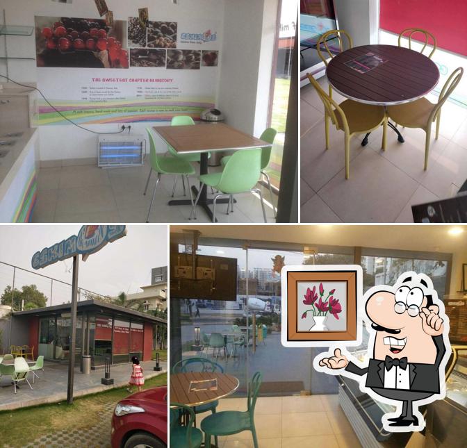 Take a seat at one of the tables at Eskimos