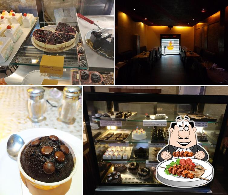 Food at New Kwality's Snack Shoppe & the cake shop