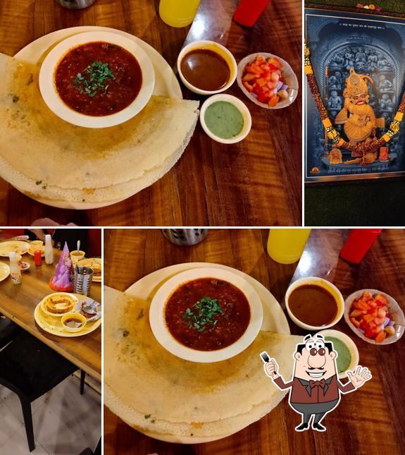 Creme brulee at Omkar Dhosa Cafe