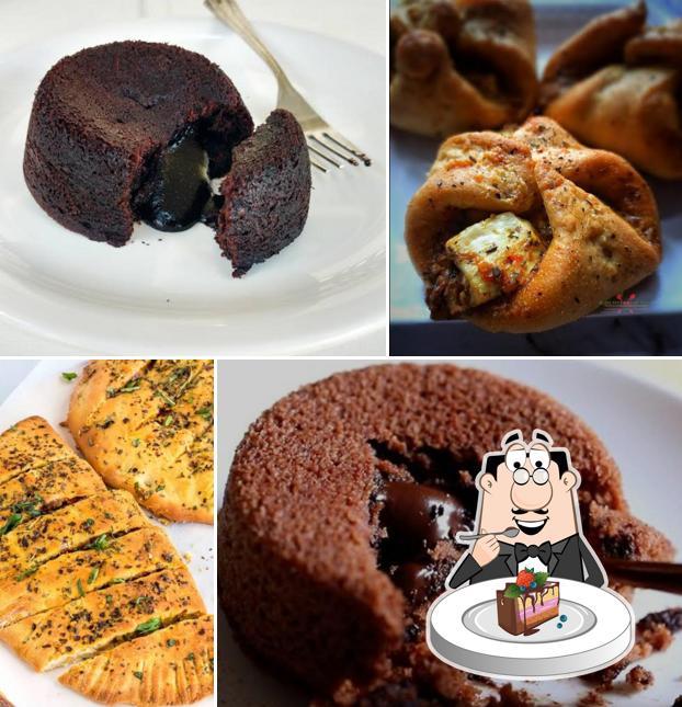 Chocolate cake at Spice pizza