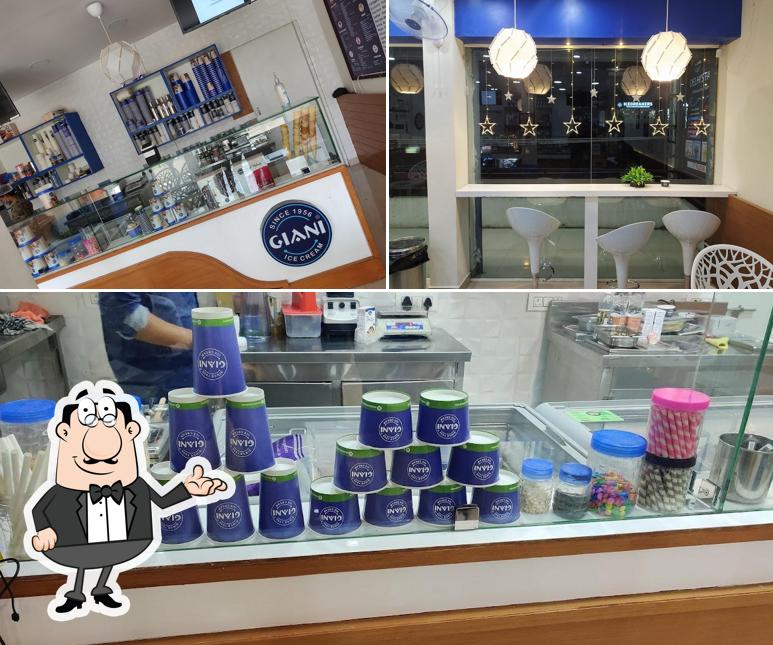 The interior of Giani Ice Cream