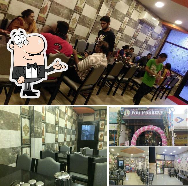 The interior of Kai Pakkavam Veg Restaurant