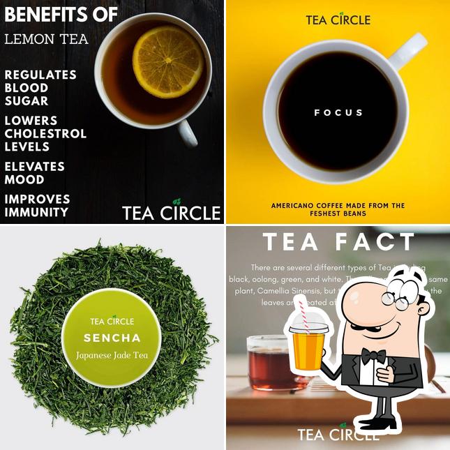 Enjoy a beverage at Tea Circle