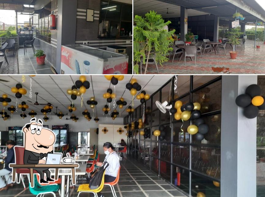 Take a seat at one of the tables at Virasat-e-punjab