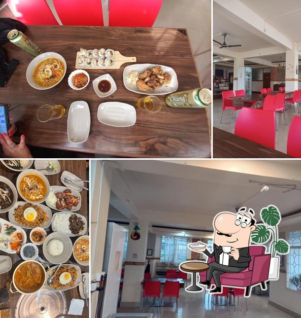 The interior of Korean Uncles Cafe