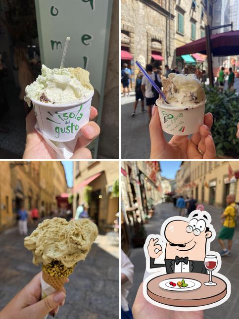 Platti al Gelateria L'isola del Gusto
