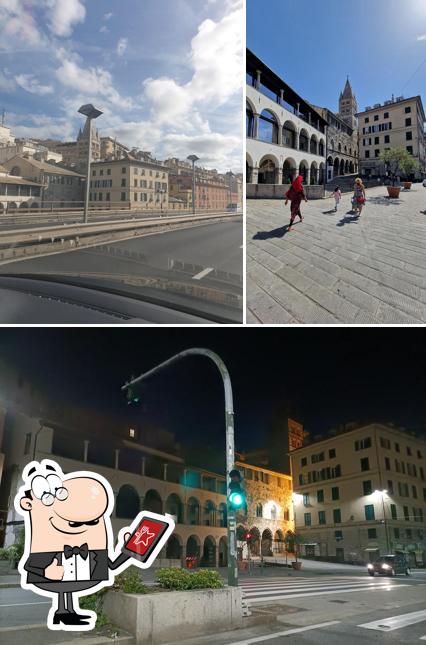 Dai un’occhiata alla foto che raffigura la esterno e cibo di Caffe Boasi Bar Felice