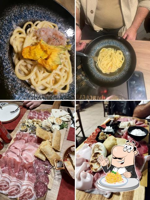 Spaghetti alla carbonara al Grani in Bottega